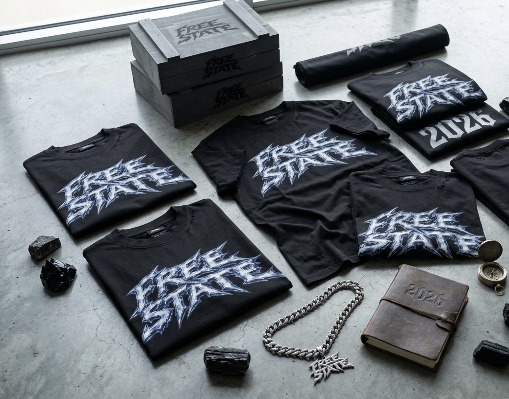 CAMISETA CORTA NEGRA FREE STATE - FQ - Imagen 6