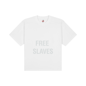 CAMISETA BLANCA FREE SLAVES