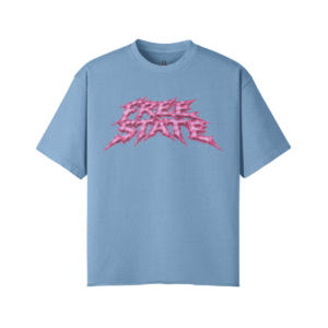 CAMISETA CORTA AZUL/ROSA FREE STATE - FQ