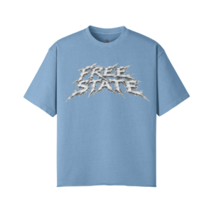CAMISETA CORTA AZUL/BLANCO FREE STATE - FQ