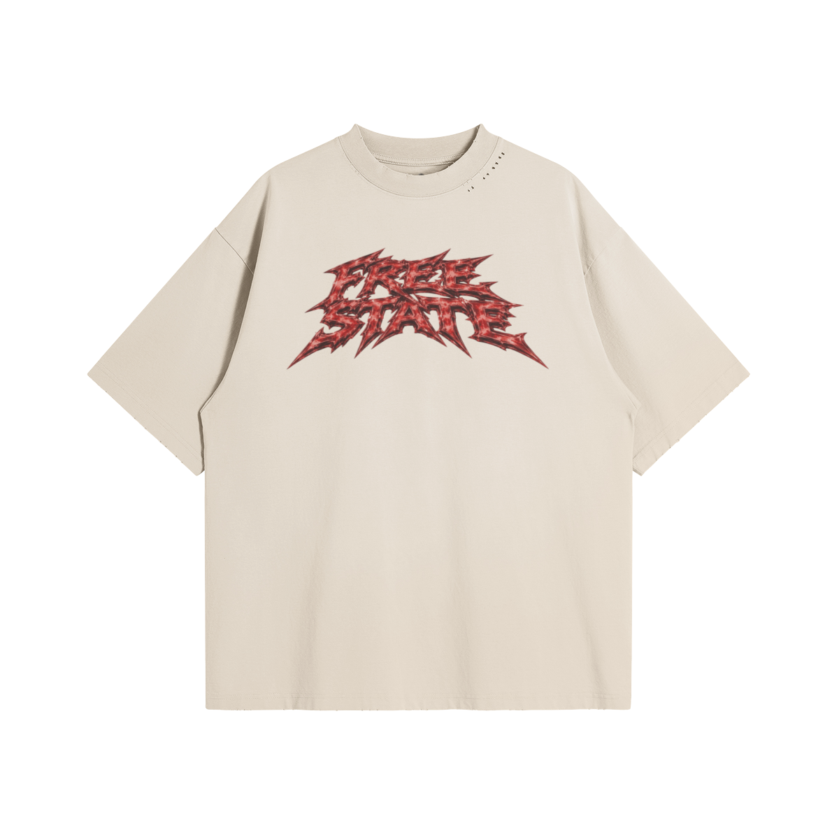 CAMISETA BLANCO ROTO/ROJO FREE STATE - FQ - Imagen 3